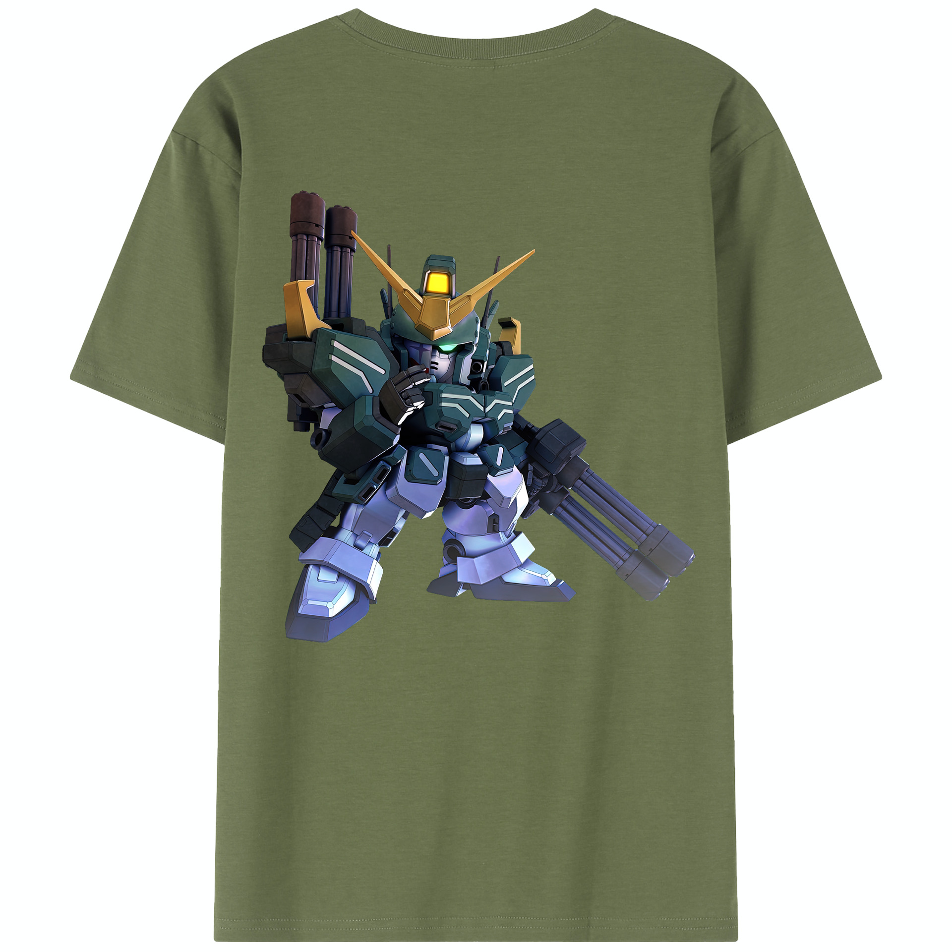 （画像用） 機動戦士ガンダム Mobile Suit Gundam 綿100％半袖Tシャツ（背面プリント）